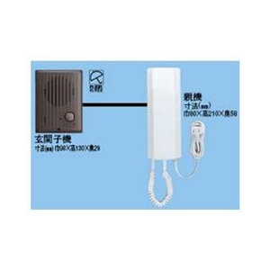 【在庫処分】アイホン ワンタッチドアホン1・1セット（IF-DAとIE-1A） アイホン IES-1A/A ワンタッチドアホン1・1形 基本セット
