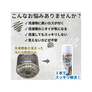 トップ産業 らくらく洗濯槽まるごと泡スプレー ﾗｸﾗｸｾﾝﾀｸｿｳﾏﾙｺﾞﾄｱﾜｽﾌﾟﾚ--イメージ3