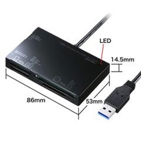 サンワサプライ ADR-3ML35BK USB3．0カードリーダー ブラック