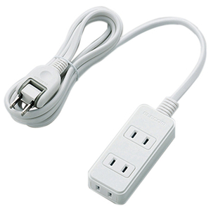 エレコム 電源タップ 雷ガード付き(3個口・2m) ホワイト T-KS02-2320WH エレコム 電源タップ 雷ガード付き(3個口・2m) ホワイト T-KS02-2320WH