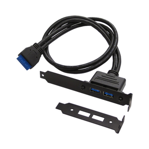 アイネックス USB3．0リアスロット 2ポート ブラック RS-003D-イメージ1