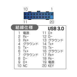 アイネックス USB3．0リアスロット 2ポート ブラック RS-003D-イメージ4