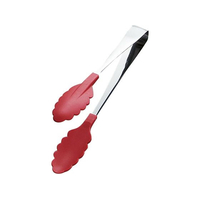 田辺金具 抗菌耐熱カラートング ミニ レッド 18cm FC570LC-1173660