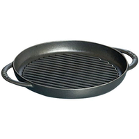 STAUB ストウブ ピュアグリル ラウンド 26cm ブラック 40509-377 FC190LT-6644600