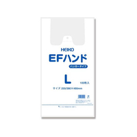 シモジマ レジ袋 EFハンド L(390×480×マチ135mm) 100枚×10袋 FCL9605-12065516233
