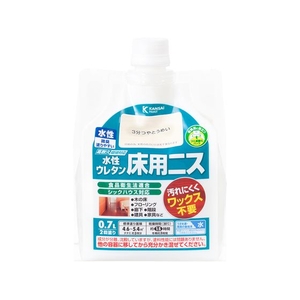 カンペハピオ 水性ウレタン床用ニス 3分つやとうめい 0.7L FCB094N-イメージ1