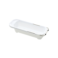 リッチェル シェリー シンク水切り 伸縮タイプ ホワイト ﾜｲﾔ-ﾐｽﾞｷﾘｼﾝｼﾕｸW