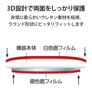 エレコム AirTag用フルカバーフィルム/衝撃吸収/高光沢/傷リペア AT-FLAPKRG-イメージ4