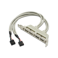 アイネックス USBリアスロット 4ポート RS-004C