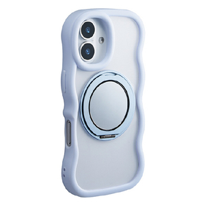 サンクレスト iPhone17用 マクスタウェーブミラー ライトブルー I39FIJS08-イメージ3