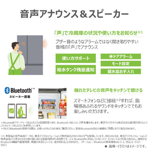 東芝 643L 6ドア冷蔵庫 VEGETA フロストホワイト GR-Y640XFS(TW)-イメージ18