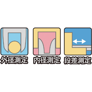 シンワ測定 普及ノギス ６００ｍｍ 測定方法：外径測定、内径測定、段差測定 微動送り機能付 プラ収納ケース付 19921-イメージ3