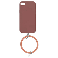 GAACAL iPhone SE(第3世代)/SE(第2世代)/8/7用落下防止リング付きTPUケース テラコッタ P00252RKB