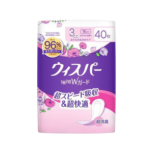 Ｐ＆Ｇ ウィスパー 1枚2役Wガード 3cc さわやかな香り 40枚 FCJ068L-イメージ1