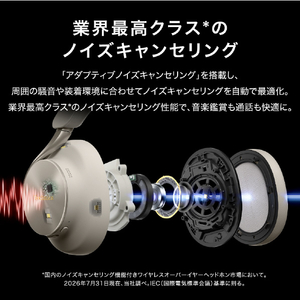 パナソニック ワイヤレスステレオヘッドホン Technics プラチナグレージュ EAH-A1000-S-イメージ11