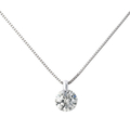 【プラチナ】ダイヤモンド ネックレス 1．0ct Hカラー/SI2クラス/GOODカット GGS鑑定書付 GSDEOSKG10