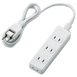 エレコム 電源タップ 雷ガード付き(4個口・1m) ホワイト T-KS02-2410WH エレコム 電源タップ 雷ガード付き(4個口・1m) ホワイト T-KS02-2410WH