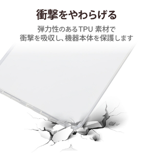 エレコム iPad mini 第6世代用ソフトケース クリア TB-A21SUCCR-イメージ4