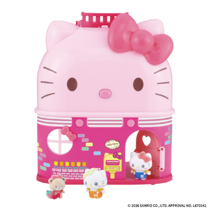 バンダイ ぷちとも Sanrio characters おおきなハローキティのおうち 家具もドールもいっぱい!DXセット ｻﾝﾘｵﾌﾟﾁﾄﾓﾊﾛ-ｷﾃｲﾉｵｳﾁDXｾﾂﾄ-イメージ1