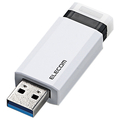 エレコム USB3．1(Gen1)対応ノック式USBメモリ(64GB) ホワイト MF-PKU3064GWH