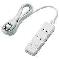 エレコム 電源タップ 雷ガード付き(4個口・2m) ホワイト T-KS02-2420WH