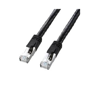 サンワサプライ PoECAT6LANケーブル(3m) ブラック KB-T6POE-03BK-イメージ1
