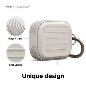 elago AirPods 3用シリコンケース ストーン EL_AP3CSTPAO_ST-イメージ2