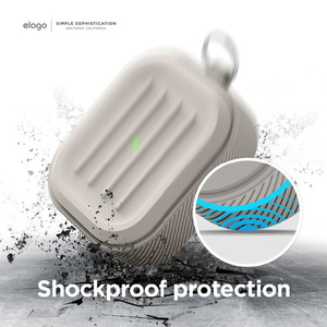 elago AirPods 3用シリコンケース ストーン EL_AP3CSTPAO_ST-イメージ3