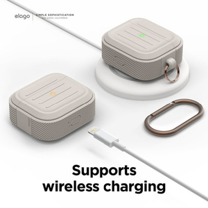 elago AirPods 3用シリコンケース ストーン EL_AP3CSTPAO_ST-イメージ4