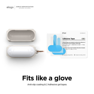 elago AirPods 3用シリコンケース ストーン EL_AP3CSTPAO_ST-イメージ6