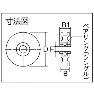 丸喜金属本社 マルコン枠無重量車 75mm コ型 FC171EJ-3543811-イメージ4