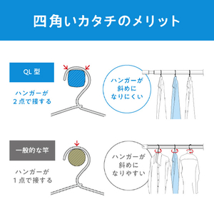 川口技研 室内用物干竿 QL型(1本/ロングサイズ) ホワイト QL-23-W-イメージ5