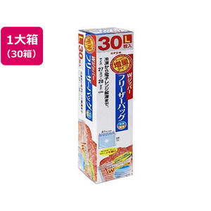大和物産 Wジッパーフリーザーバッグ増量 L 30枚入×30箱 FCE643A-81078-イメージ1