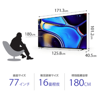 SONY K-77XR80 77V型4Kチューナー内蔵4K対応有機ELテレビ BRAVIA 8