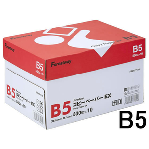 Forestway コピーペーパーEX B5 500枚×10冊 1箱(10冊) F859978-FRW677110-イメージ1