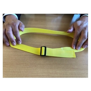 トラスコ中山 TRUSCO 平ベルト用金具 ベルト幅25mm 10個入 縦32×横23 10個ブラック253223 FC183GD-8552510-イメージ2
