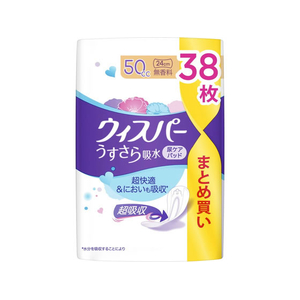 Ｐ＆Ｇ ウィスパー うすさら吸水 50cc 無香料 38枚 FCJ070L-イメージ1