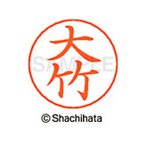 シヤチハタ ネームペン用ネーム シルバー 既製 大竹 FC46267-X-GPS-0496-イメージ1