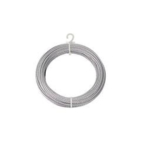 トラスコ中山 TRUSCO　メッキ付ワイヤーロープ　Φ6mmX10m CWM-6S10