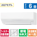 ゼネラル 「工事代金別」 エアコン2．2kWタイプ 6畳向け ゴク暖ノクリア WNシリーズ AS-WN227V-WS