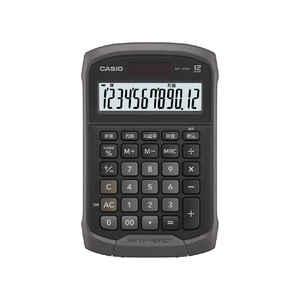 カシオ 防水・防塵電卓 ミニジャスト型 ブラック WM-320MT-BK-N-イメージ2