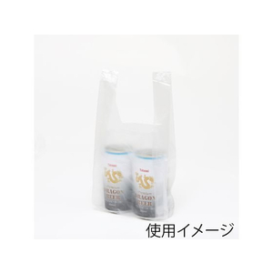 シモジマ レジ袋 EFハンド ナチュラル 3S(240×310×90mm)100枚×20袋 FCL9610-12065516239-イメージ3