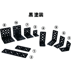 ダイドーハント マルチ金物 プレート ブラック 2.3×40×160 FC040ET-8586051-イメージ4