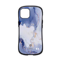 Hamee iPhone 13用ハイブリッドケース IFACE MARBLE クラウドブルー 41-949252