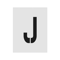 アイマーク ステンシル J 文字サイズ250×125mm FC648JF-8186157