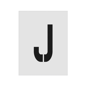 アイマーク ステンシル J 文字サイズ250×125mm FC648JF-8186157-イメージ1