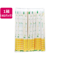 大和物産 アスペンポリ完封箸 元禄箸楊枝無 100膳×40パック FCE645A-20053
