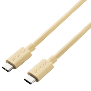 エレコム USB4ケーブル(Type-C to Type-C) 0．8m USB4-APCC5P08シリーズ イエロー USB4-APCC5P08YL-イメージ1