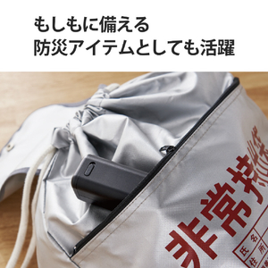 エレコム 乾電池式モバイルバッテリー(A×1) ブラック DE-KD01BK-イメージ7