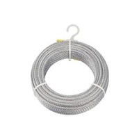 トラスコ中山 TRUSCO　メッキ付ワイヤーロープ　Φ6mmX30m CWM-6S30